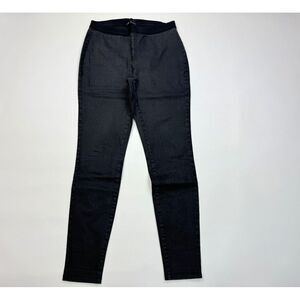 Eileen Fisher Stretch Organic Cotton Denim Pants Women S Elastic‎ Waist Pull on
